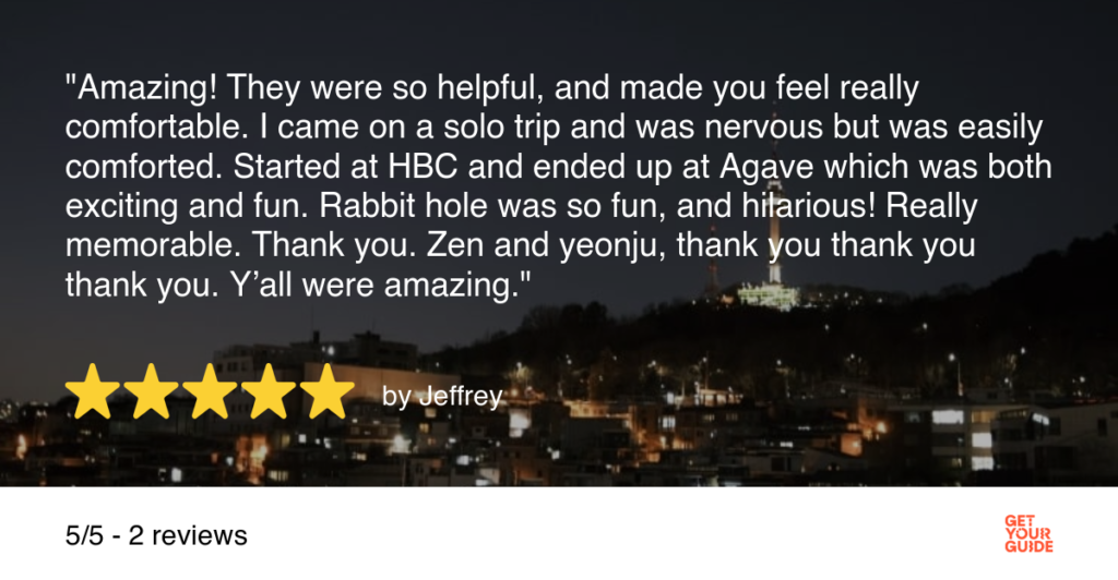 tripodvisor's review of the haebongchon pub crawl